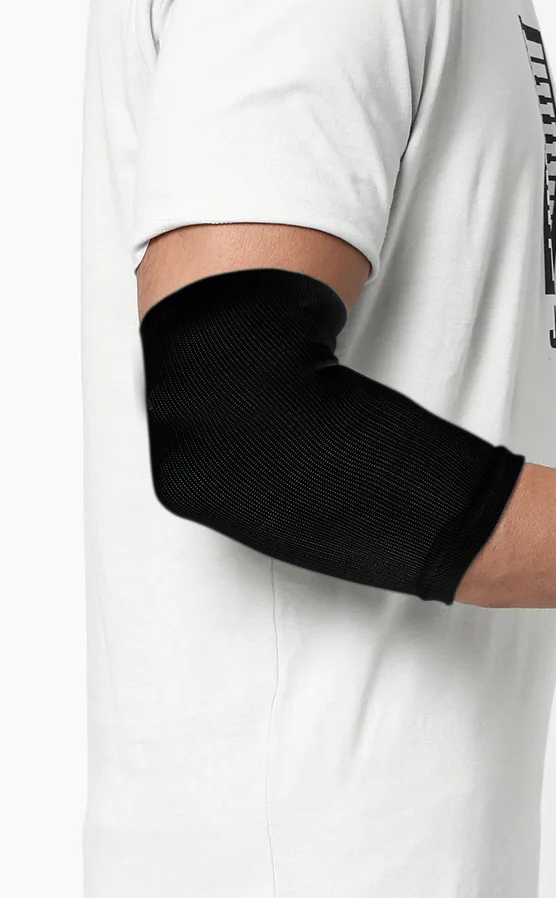 Premium Elbow Support Compression Sleeves – Black | Unisex, Stretchable Poly-Cotton (Pack of 2) - Image 5