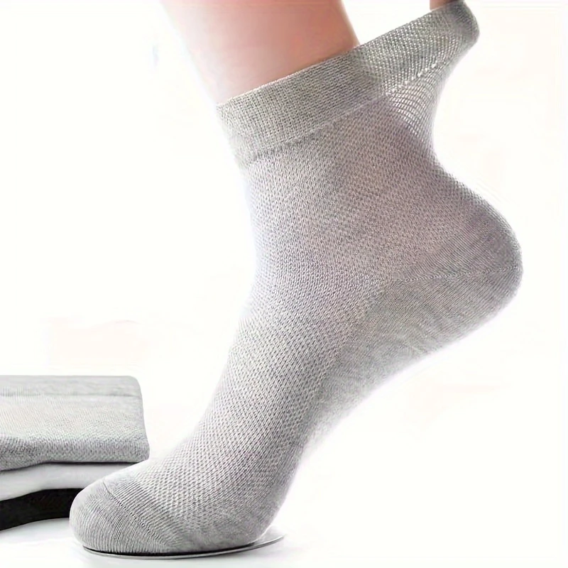 Men’s Odorless Crew Socks – Breathable & Comfortable Fit for Sports and Daily Wear (Pack of 5) - Image 9