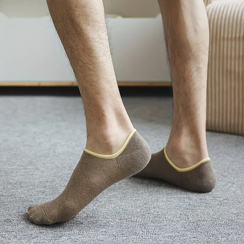 Men’s Soft No-Show Socks with Breathable Mesh – Summer Comfort (Pack of 6) - Image 4