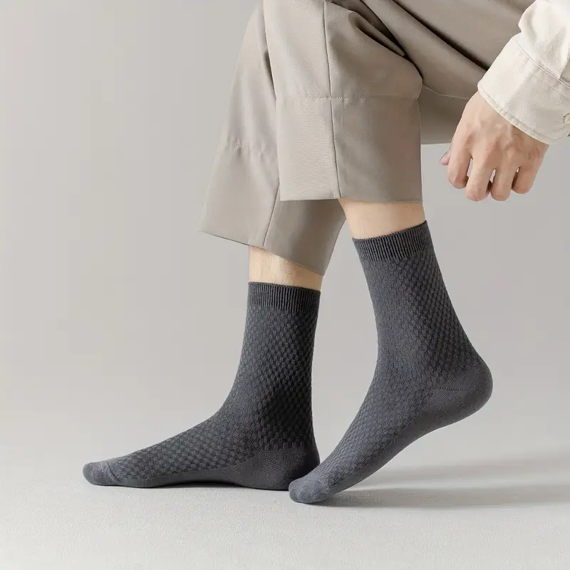Men’s Crew Socks –Breathable, Anti-Odor, All-Season Comfort (Pack of 5) - Image 6