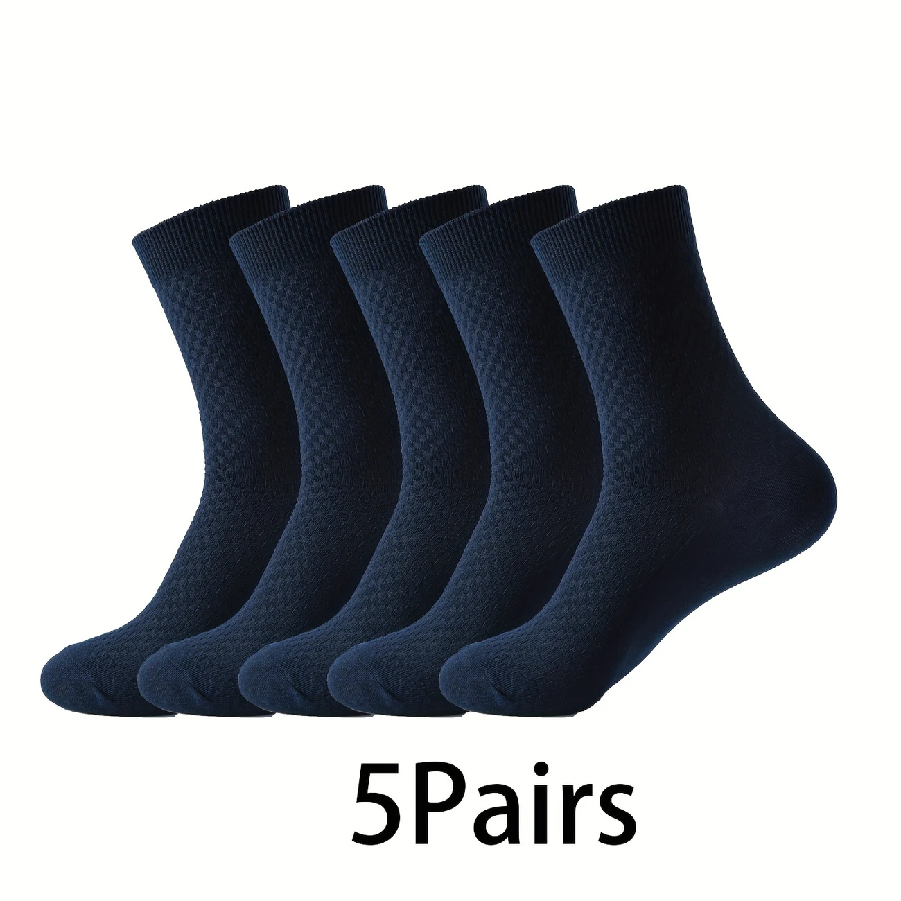Men’s Crew Socks –Breathable, Anti-Odor, All-Season Comfort (Pack of 5) - Image 13
