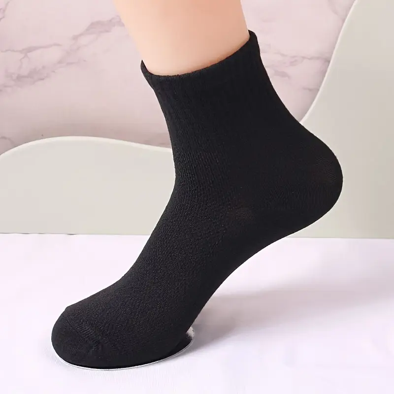 Men’s Lightweight Crew Socks – Breathable Mesh for Travel & Sports (Pack of 6) - Image 5