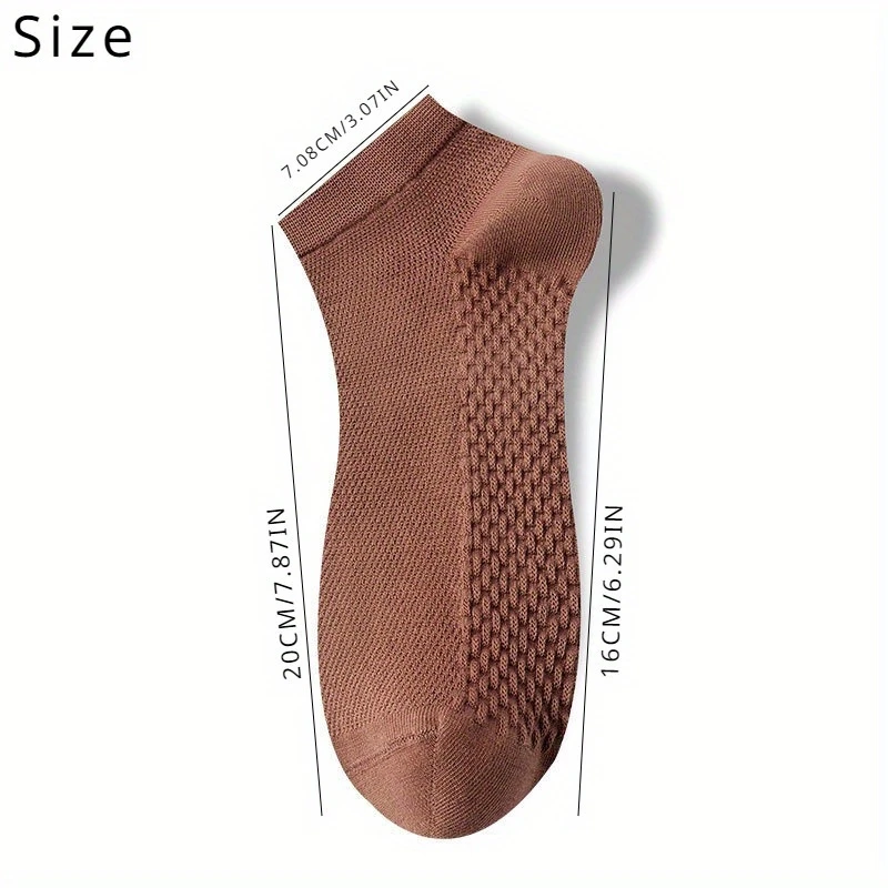 Women’s Short Solid Color Socks – Sweat-Absorbing, Odor-Resistant (Pack of 5) - Image 6