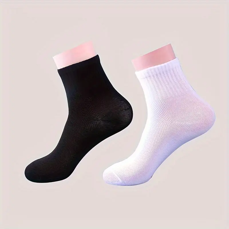 Men’s Lightweight Crew Socks – Breathable Mesh for Travel & Sports (Pack of 6) - Image 8