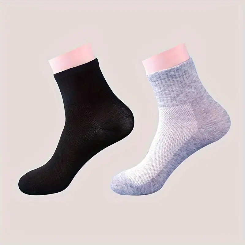 Men’s Lightweight Crew Socks – Breathable Mesh for Travel & Sports (Pack of 6) - Image 9