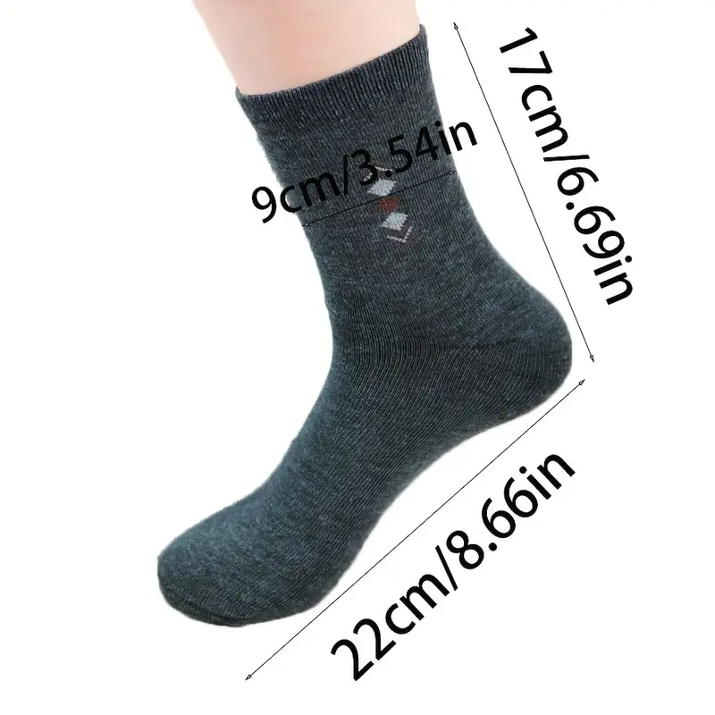 Men’s Full-Length Sports Socks – Multi-Color, Sweat-Absorbing Crew Style (Pack of 6) - Image 8