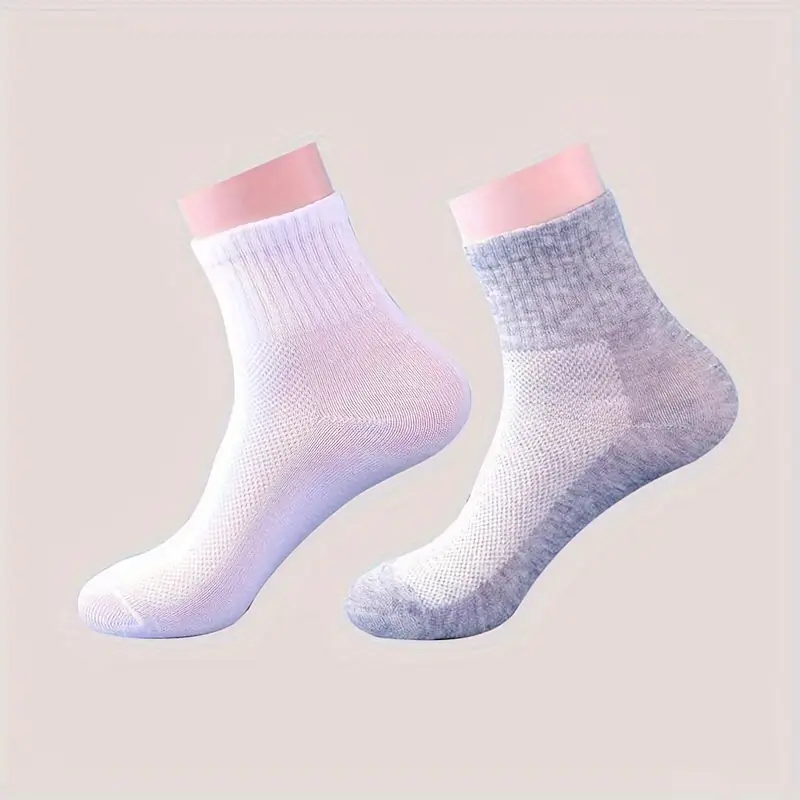 Men’s Lightweight Crew Socks – Breathable Mesh for Travel & Sports (Pack of 6) - Image 10