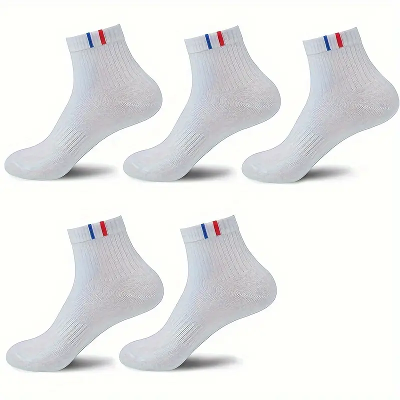 Men’s Solid Color Sport Socks – Crew Style for Everyday Comfort (Pack of 5) - Image 10