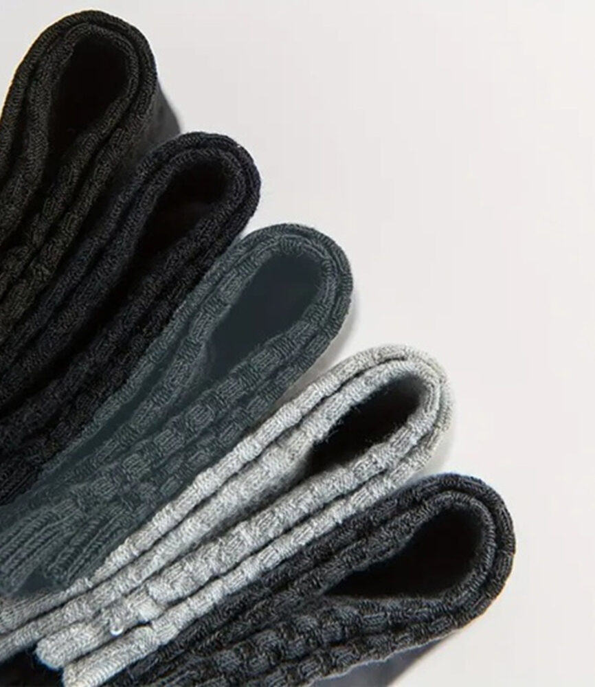 Folded Pack of Men's Diamond Texture Socks