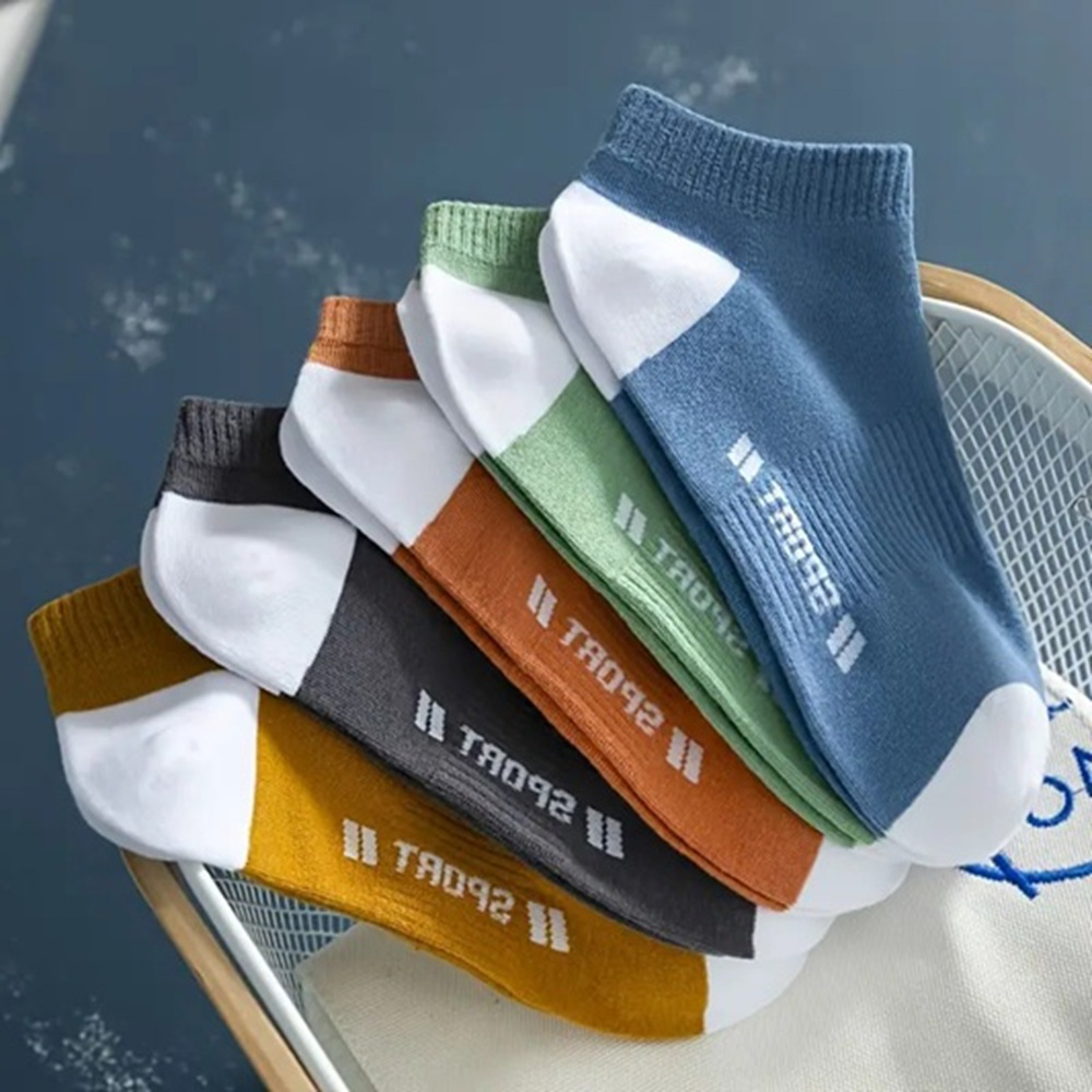 Men’s Colorblock Athletic Low-Cut Socks – 