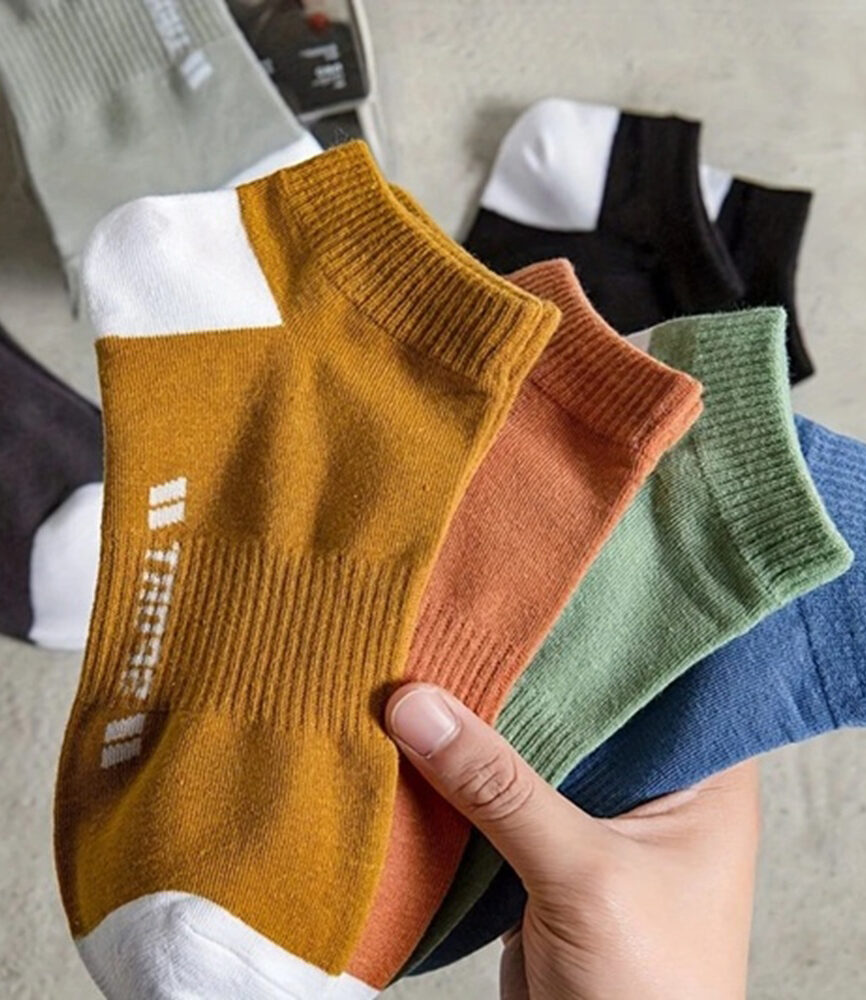 Colorblock Sport Ankle Socks Assorted Palette