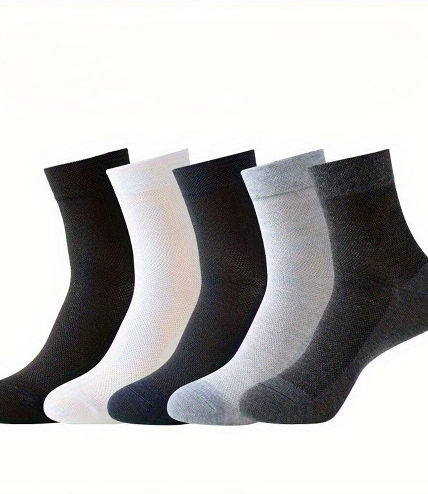Light Grey Breathable Ankle Sock on Foot