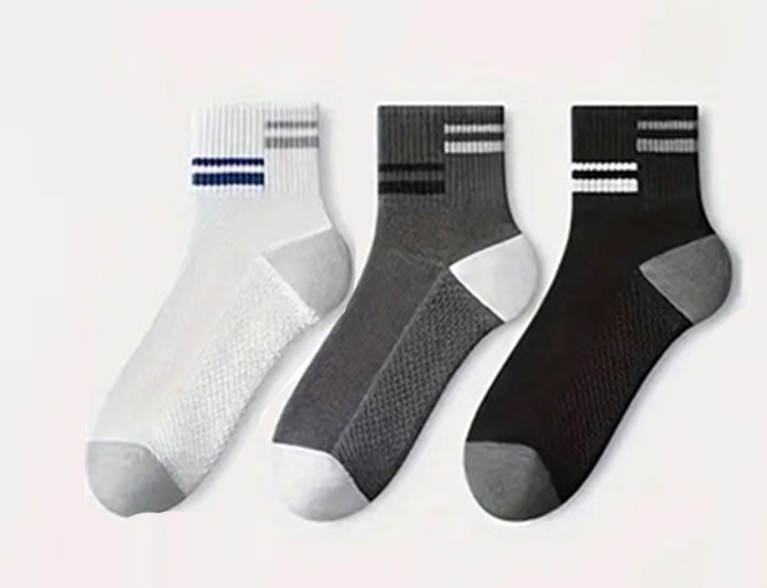 Dual Stripe Ribbed Elastic Ankle Cuff