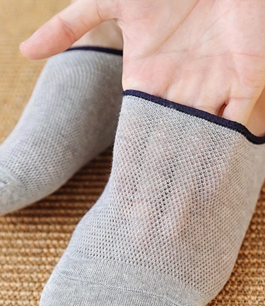 Dark Grey Breathable Loafer No-Show Sock