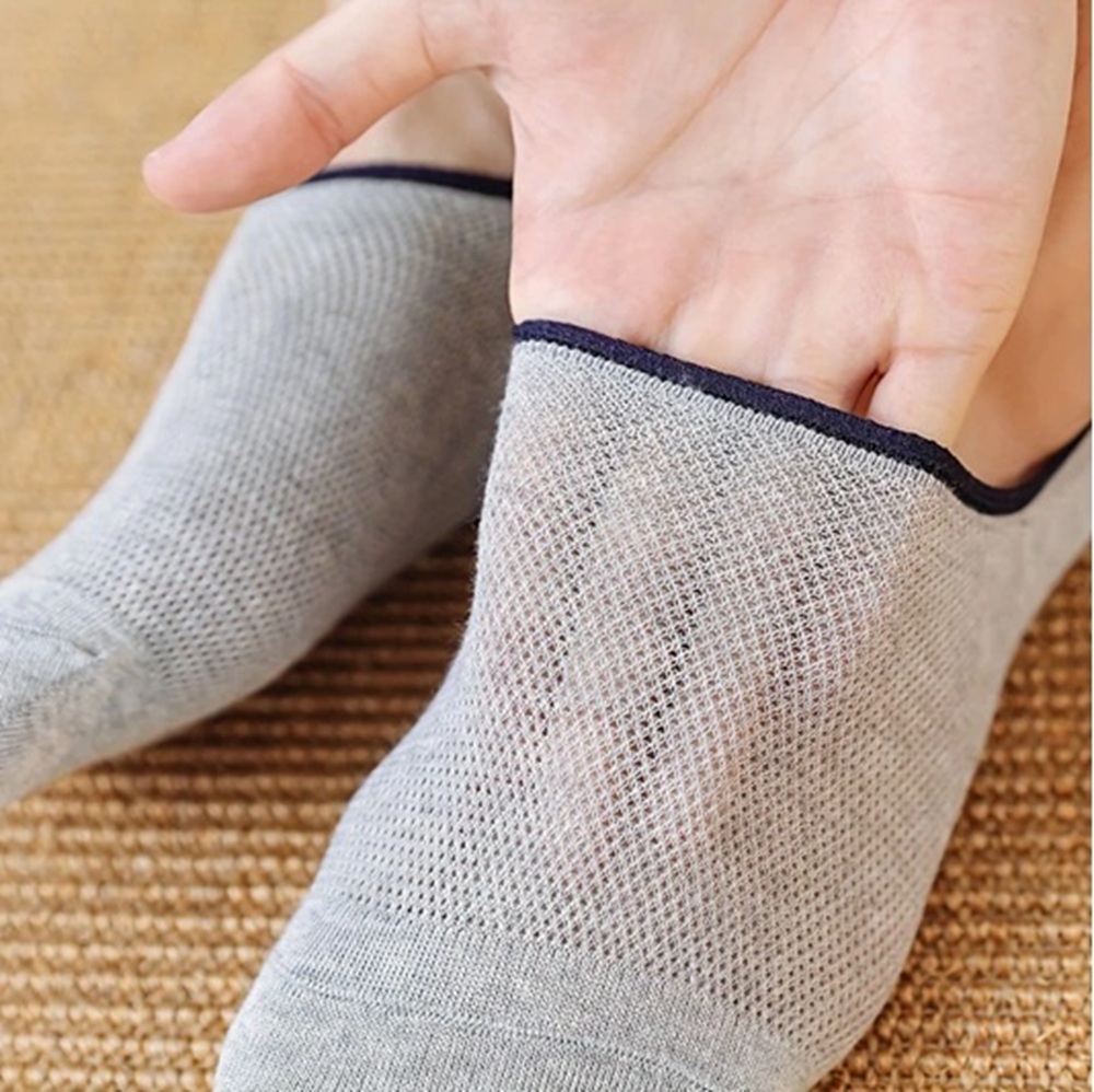 Dark Grey Breathable Loafer No-Show Sock