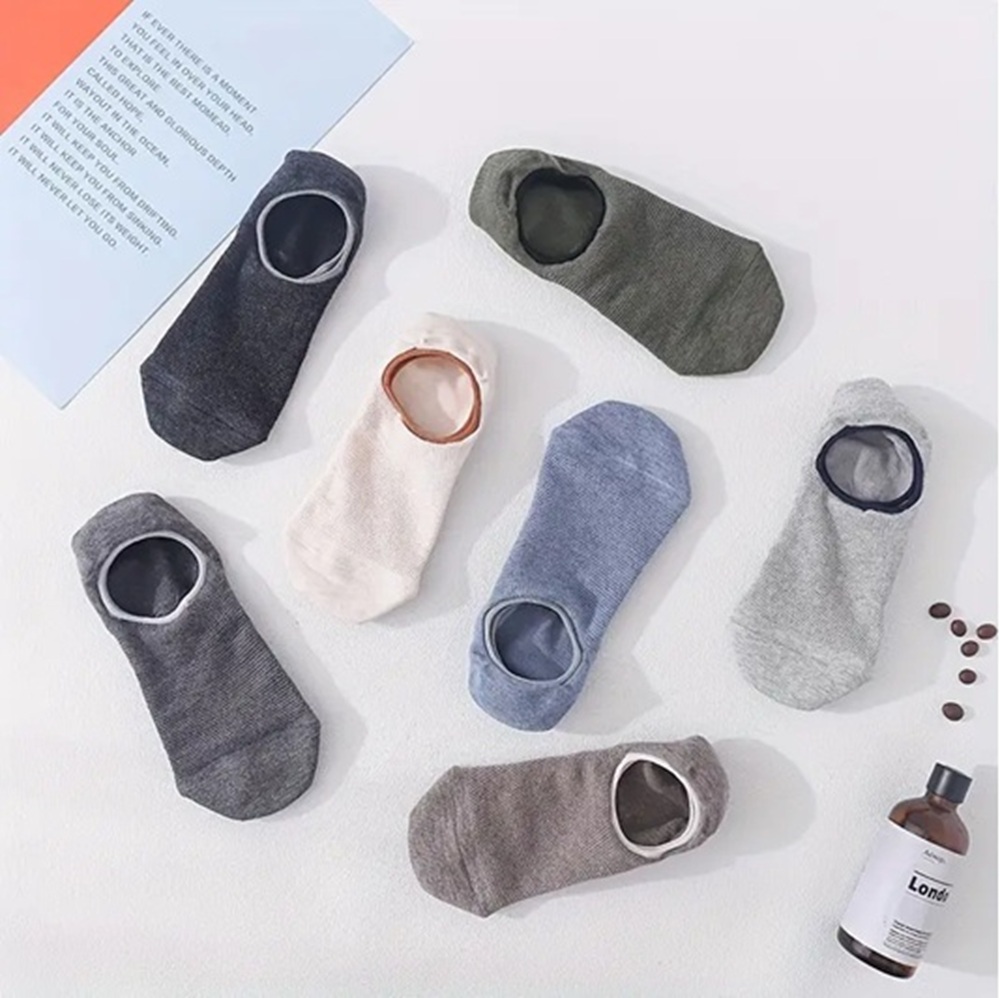 Men’s Ultra-Thin Invisible Loafer Socks – Breathable Mesh No-Show (Pack of 6)