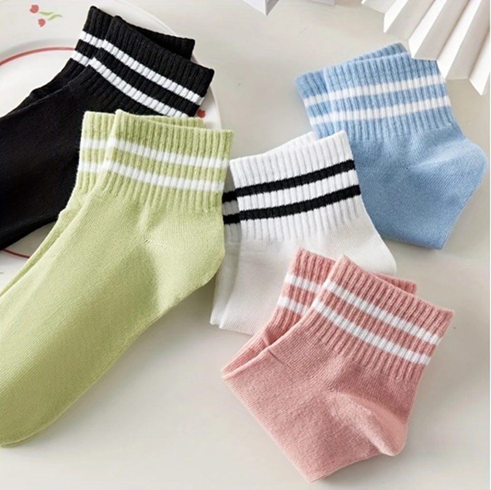 Sky Blue Striped Ribbed Cuff Detail
