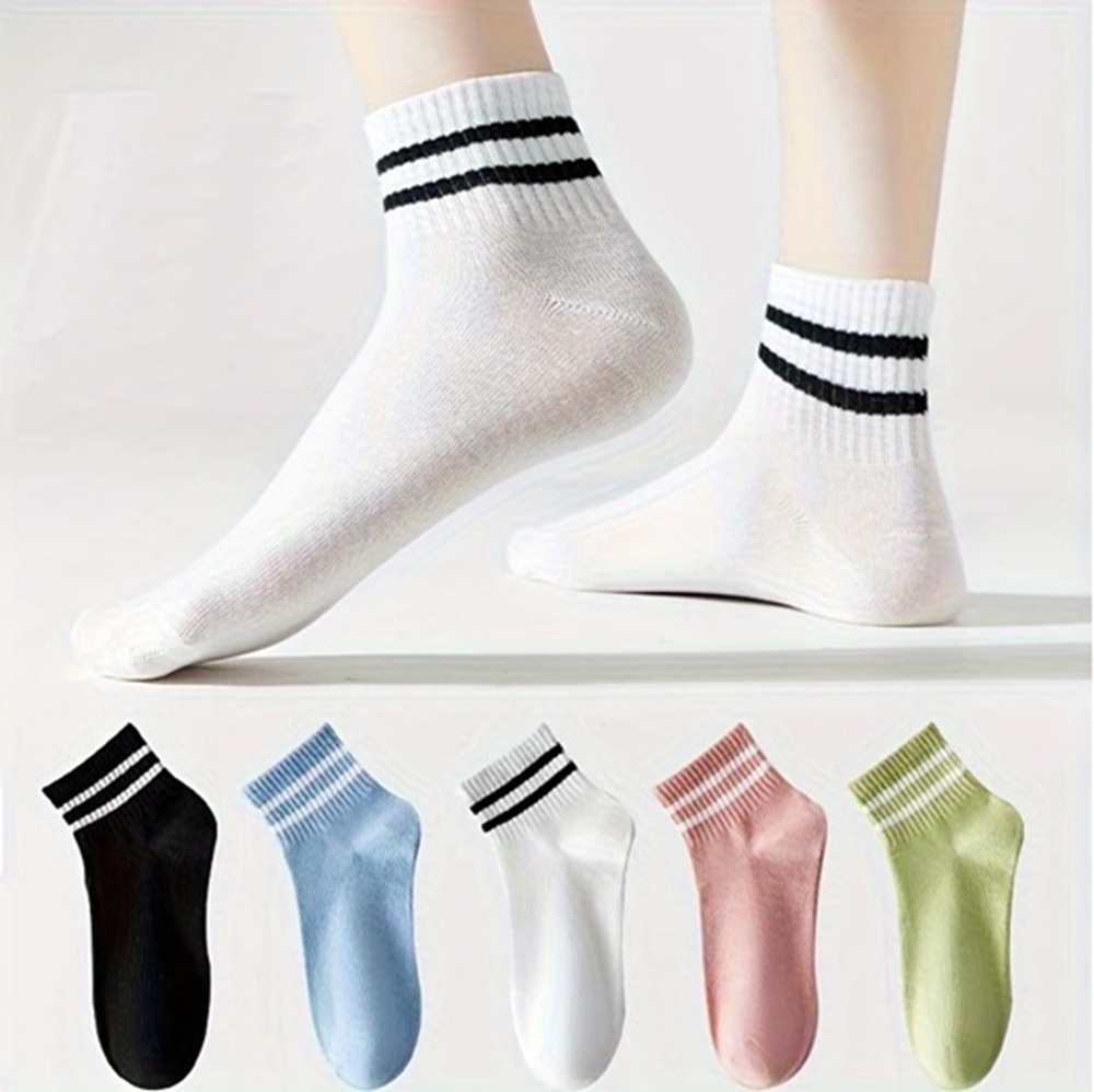 Blush Pink Athletic Ankle Sock on Foot