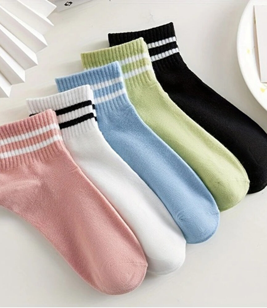 Soft Pastel and Classic Color Lineup with Dual Stripes