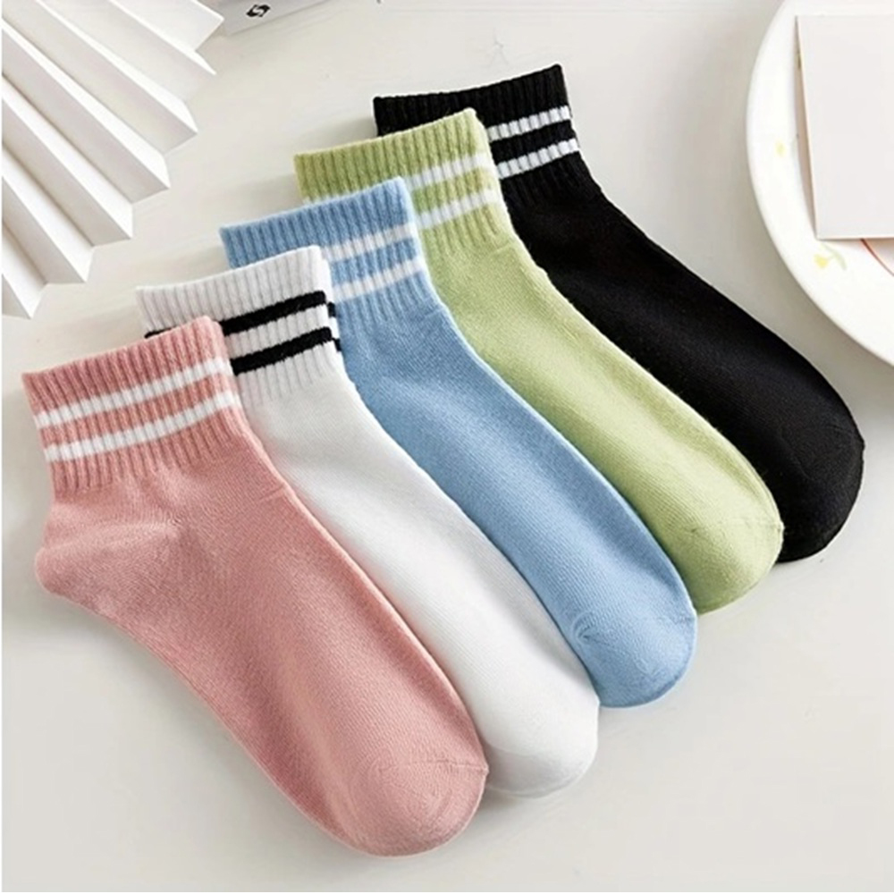 Soft Pastel and Classic Color Lineup with Dual Stripes