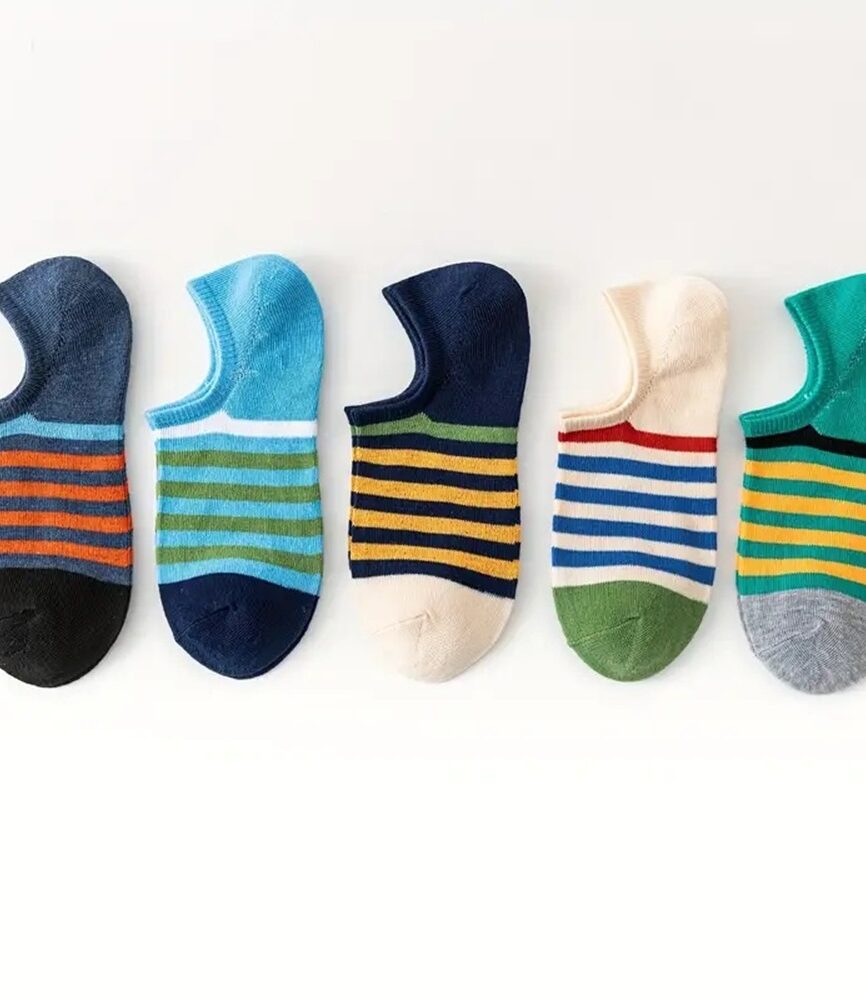 Low-Cut Non-Slip Collar and Arch Support Elastic Weave