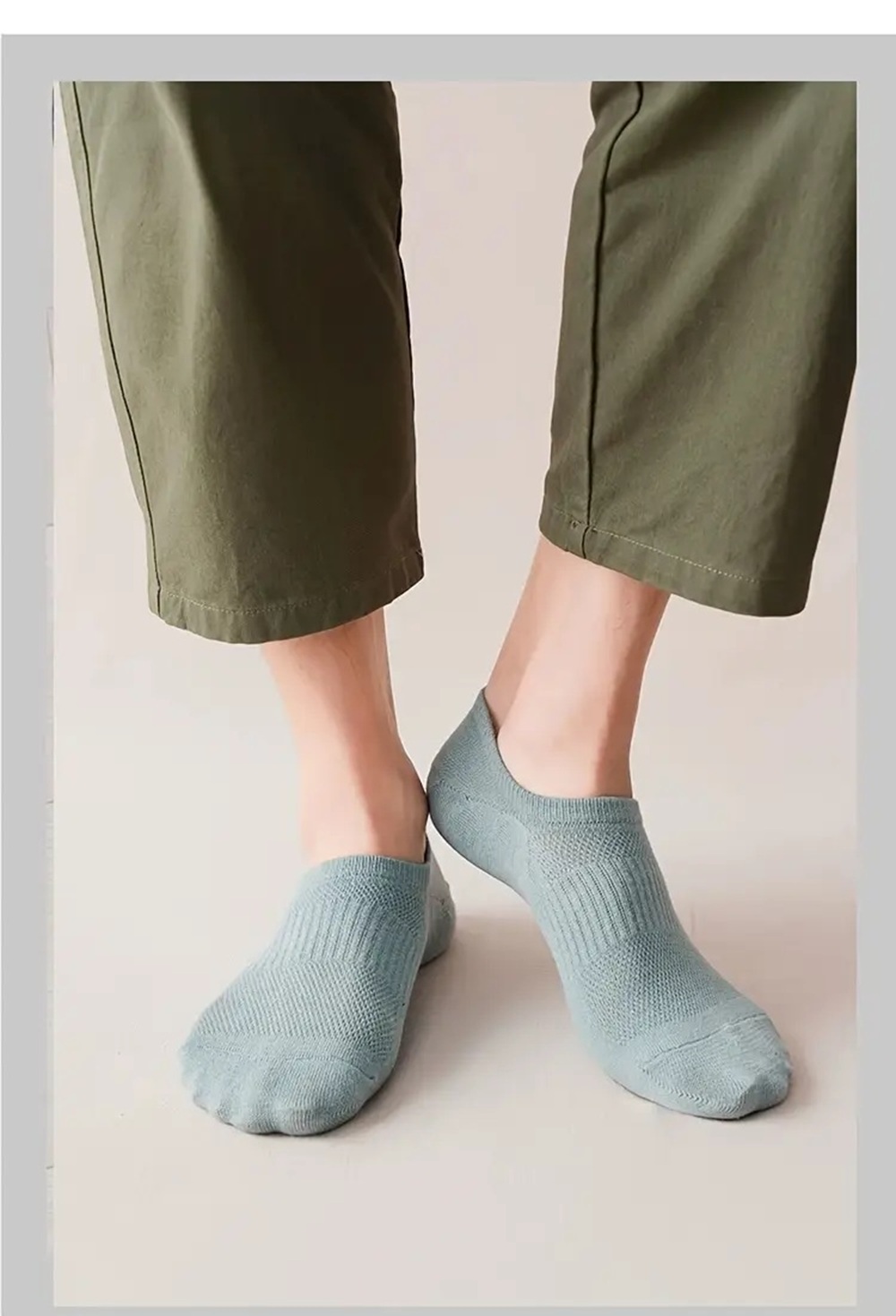 Teal Green and Jet Black No-Show Socks