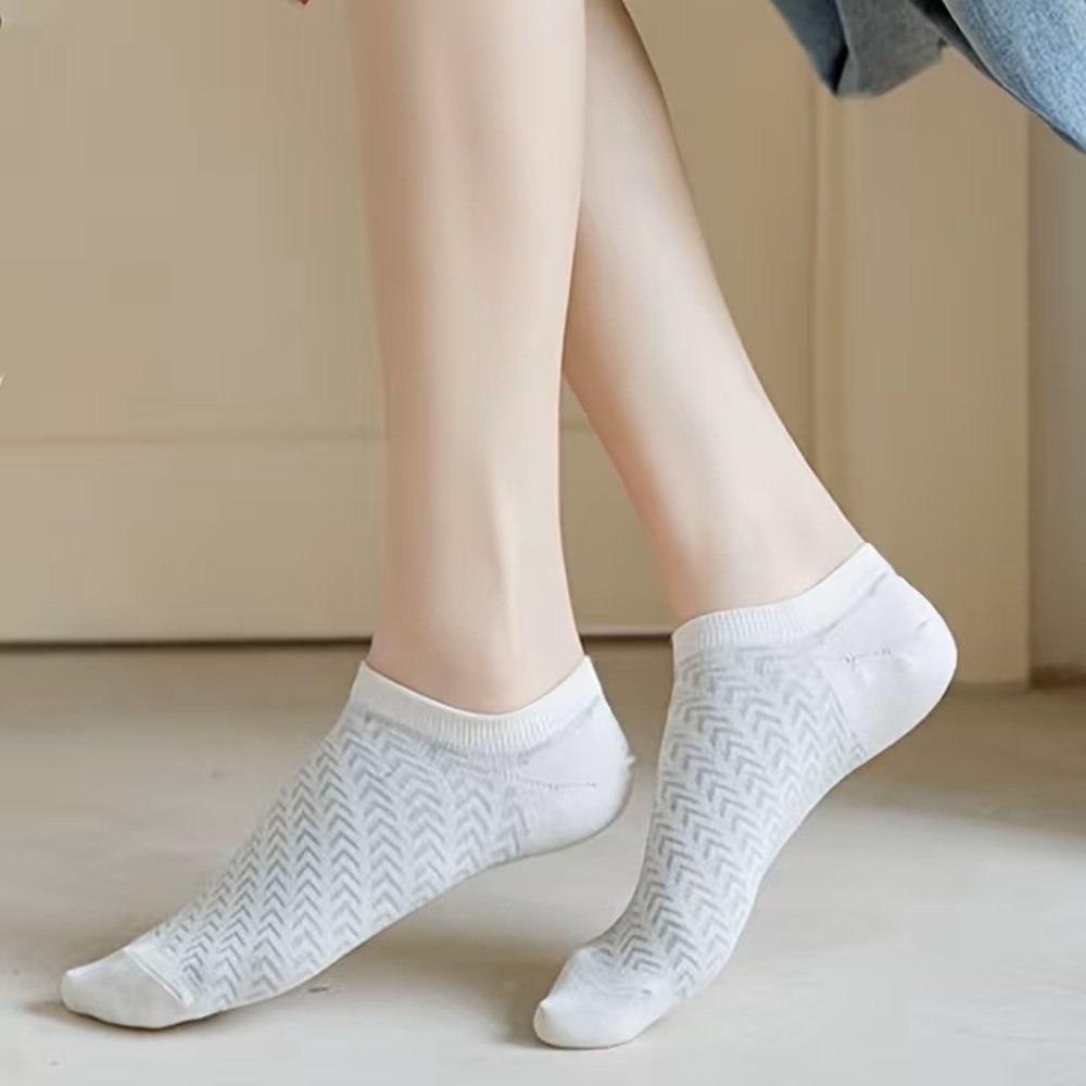 Slate Blue and Sage Green Herringbone Airflow Mesh