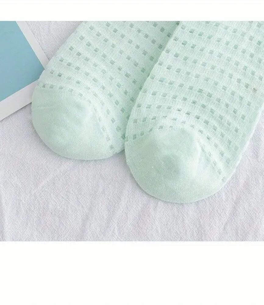 Close-up of Delicate Square Eyelet Ventilation Knit
