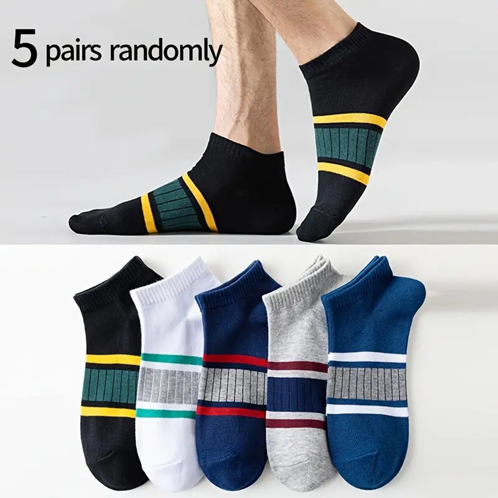 Royal Blue and White Athletic Low-Cut Sock