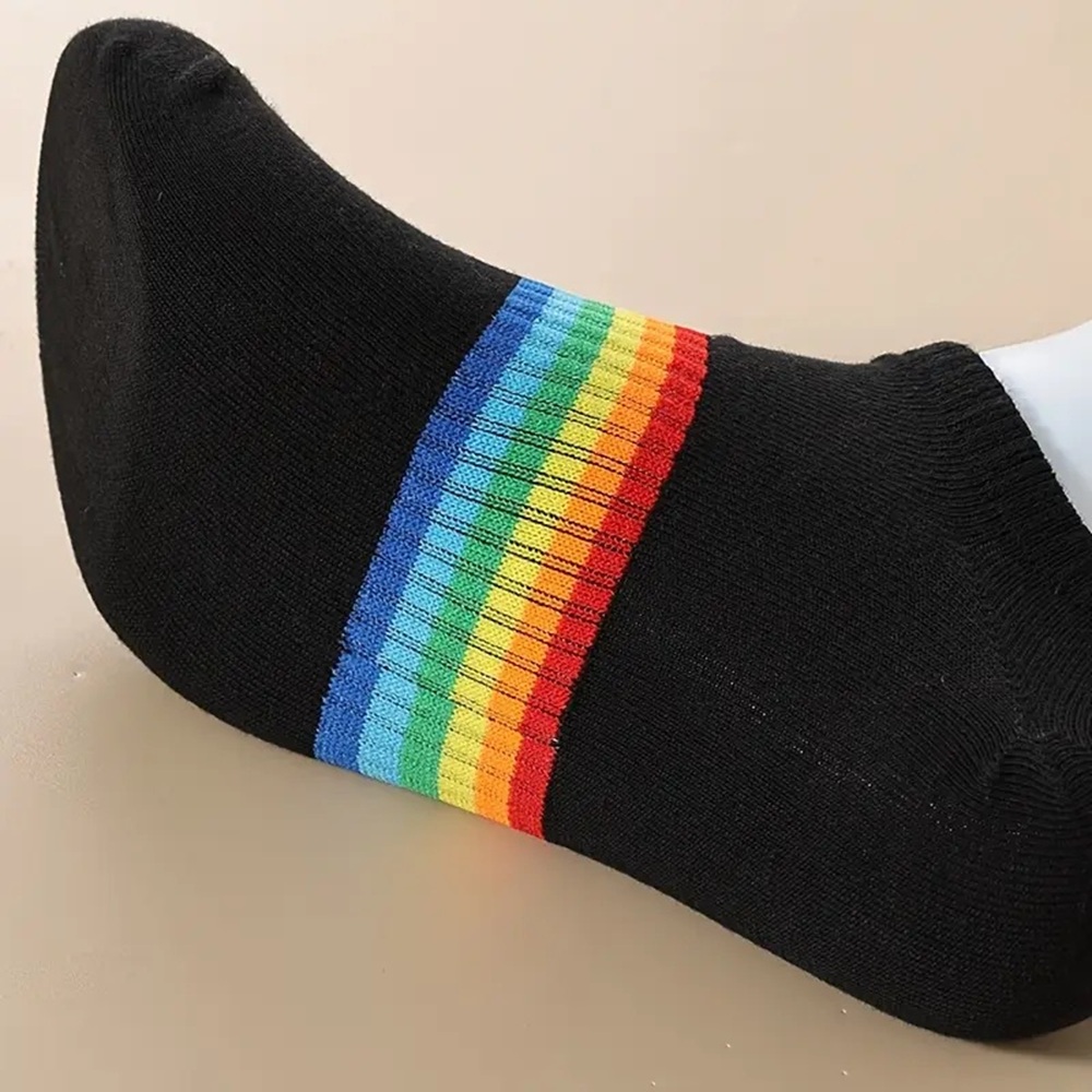 Pride Rainbow Band Low-Cut Socks Pair