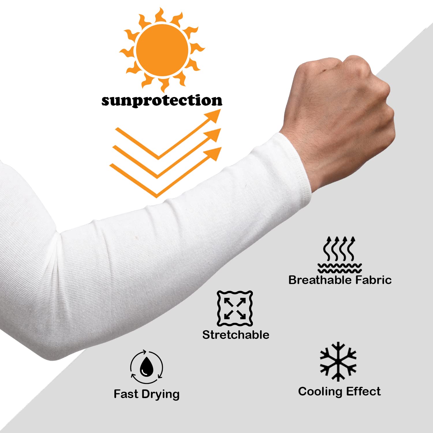 Quick-Dry Moisture Wicking Arm Sleeves